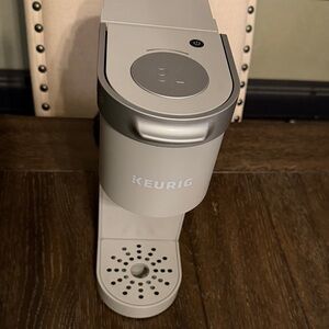 Keurig Single-Serve Coffee Maker - White and Silver Accents